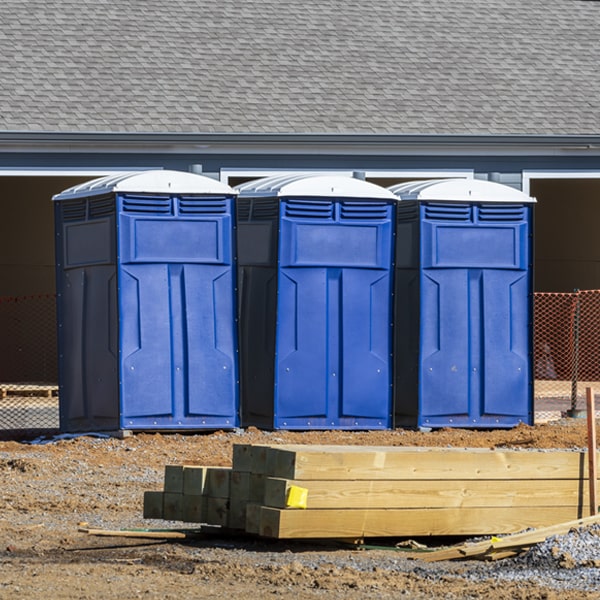 what is the cost difference between standard and deluxe porta potty rentals in Brownsville